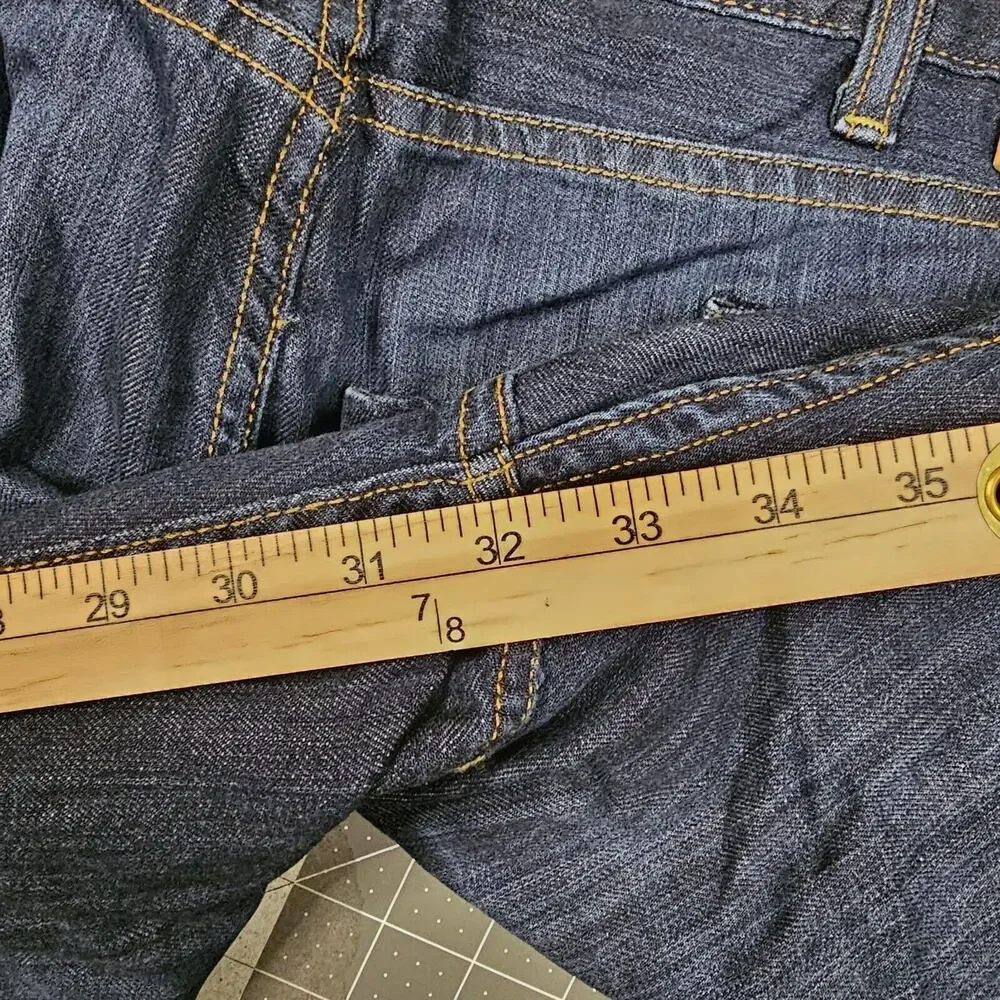 Levis 514 Jeans 42x32 Dark Wash Slim Straight Preppy Work Casual Biker Outdoors